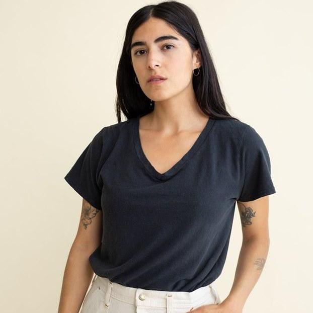 Jungmaven Paige V-Neck Tee