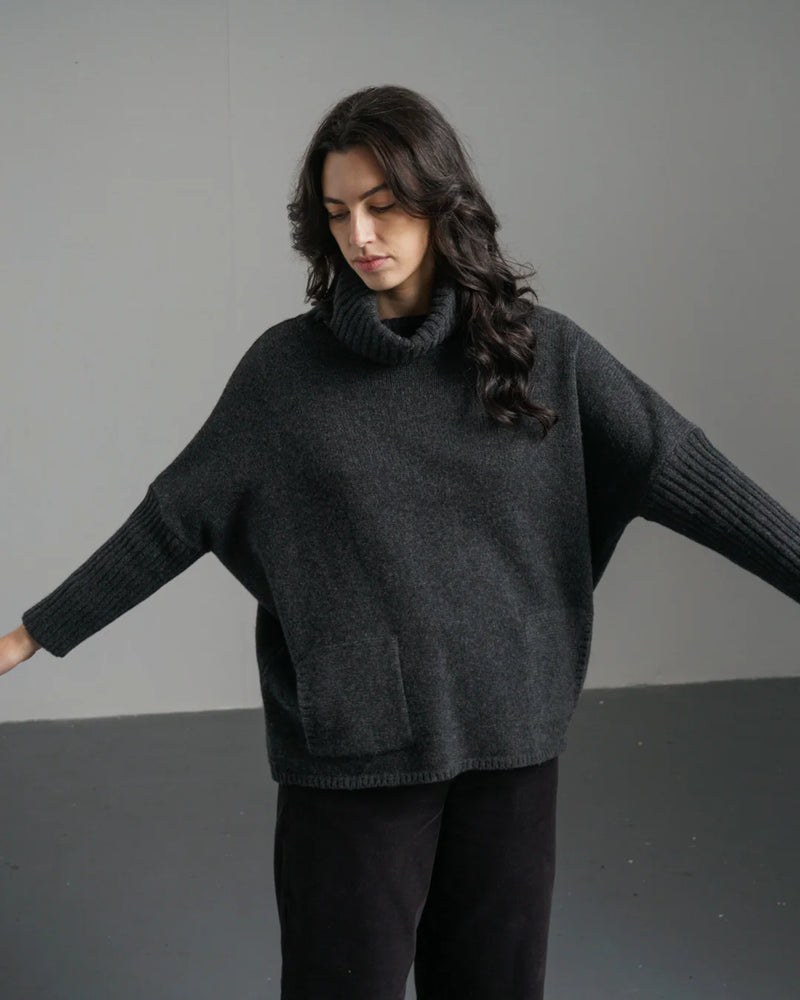 Adela Sweater in Charcoal