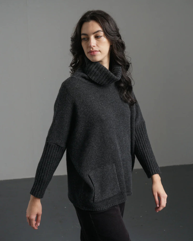 Adela Sweater in Charcoal