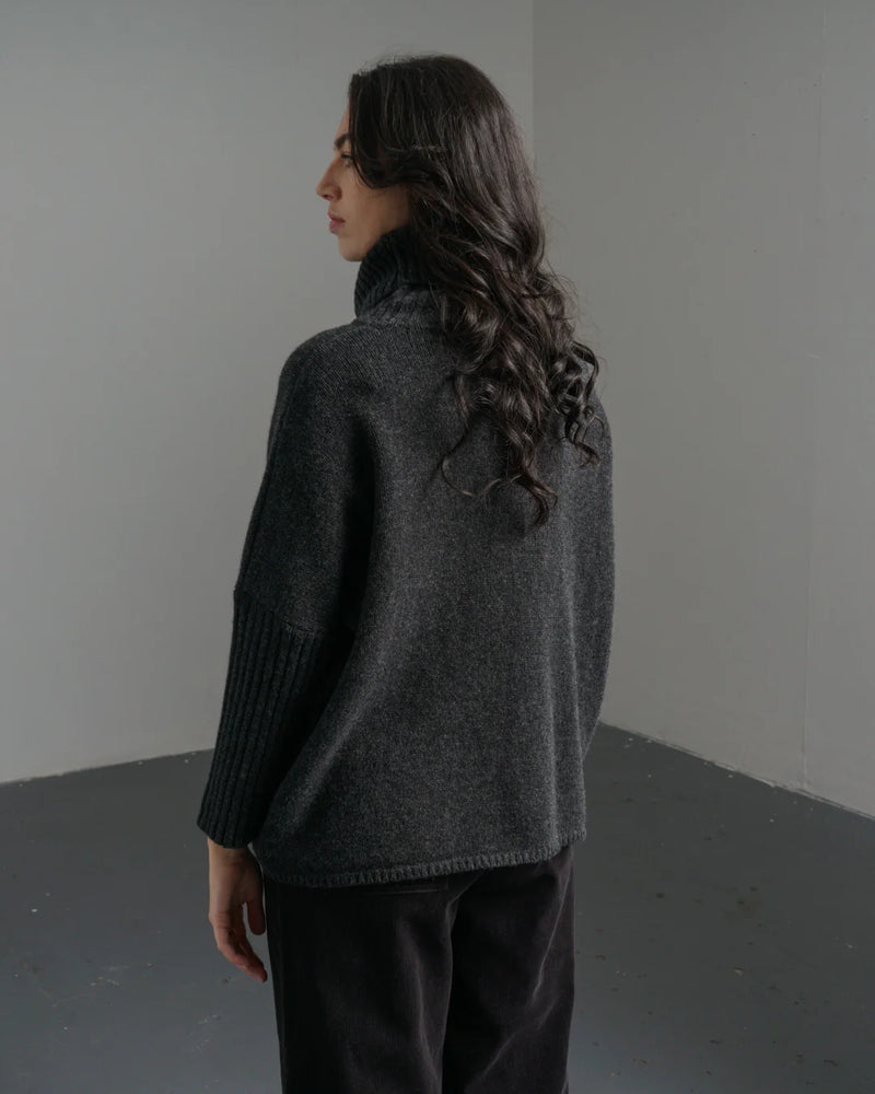 Adela Sweater in Charcoal