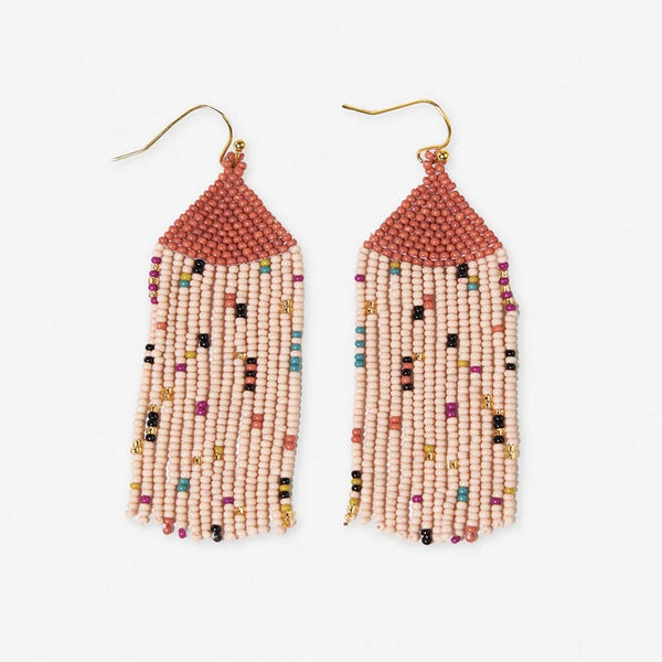 Agnes Confetti Beaded Fringe Earrings