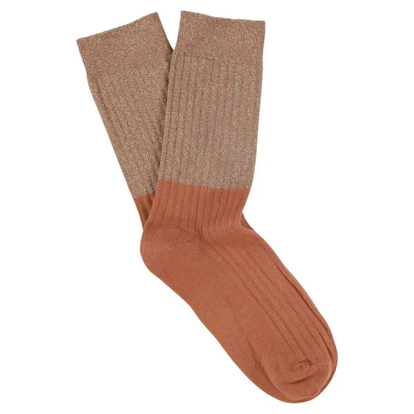 Arabian Spice Lurex Color Block Socks