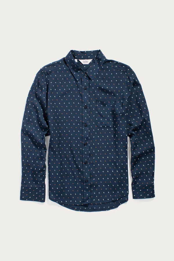 Ash Slim Shirt in Midnight Crescent