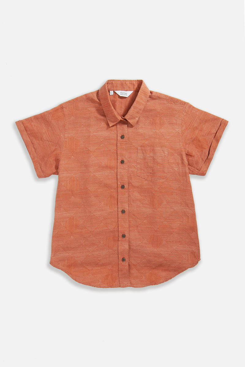 Bea Shirt in Rust Lines