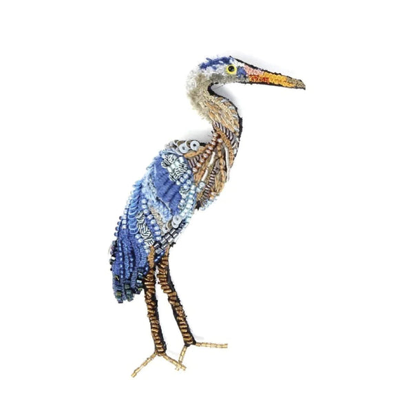 Blue Heron Brooch
