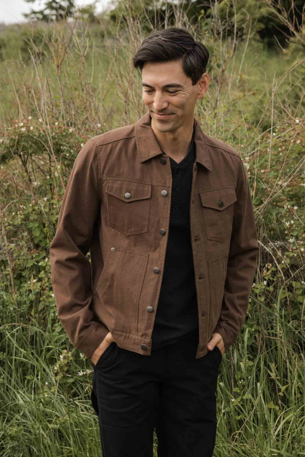 Burl Trucker Jacket - Walnut