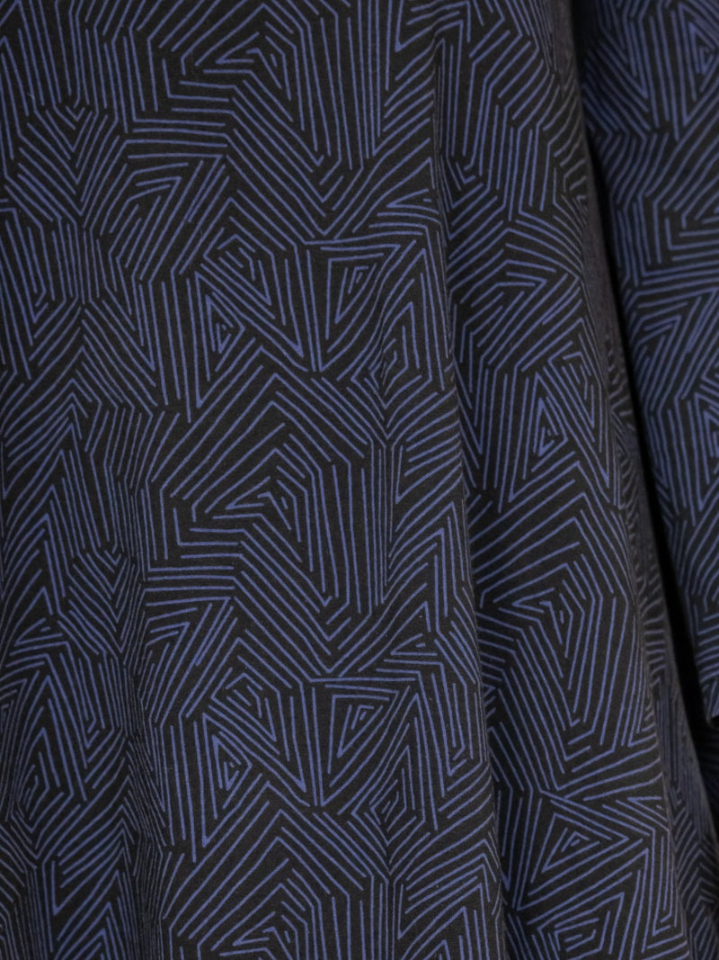 Callie 3/4 Sleeve Dress - Tree Rings Midnight