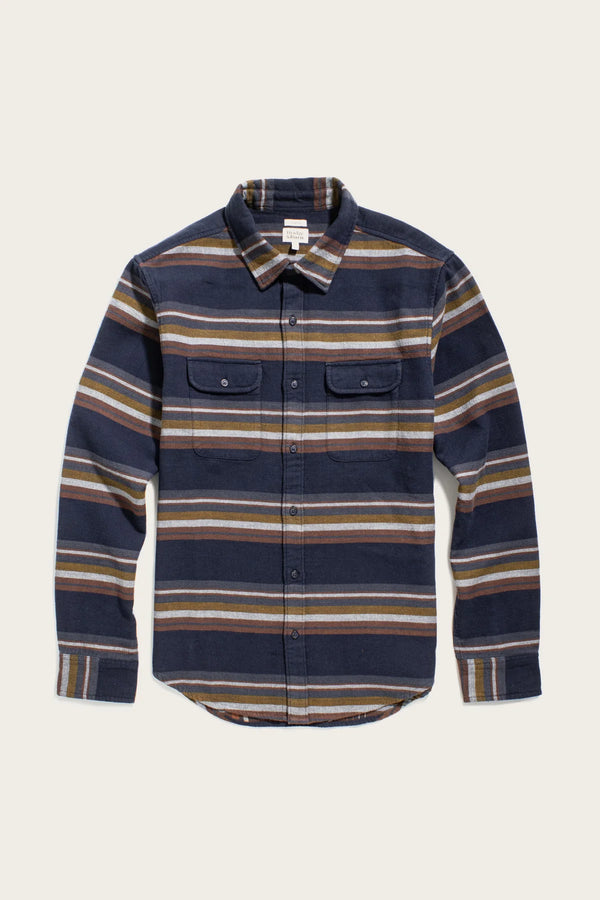 Cole Slim Shirt - Coastline Stripe
