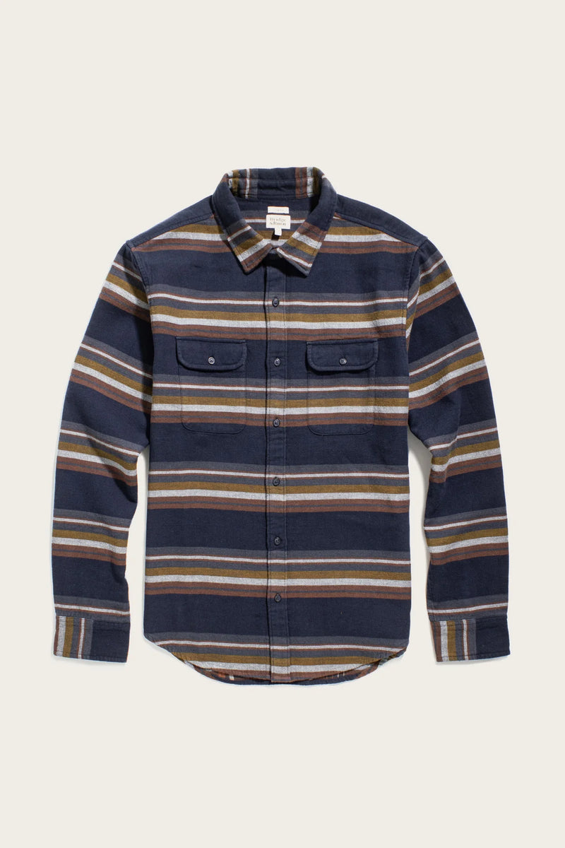 Cole Slim Shirt - Coastline Stripe