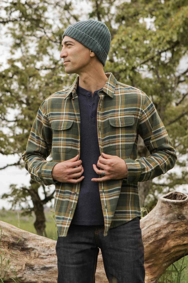 The Cole Slim Shirt - Green Mountain Plaid