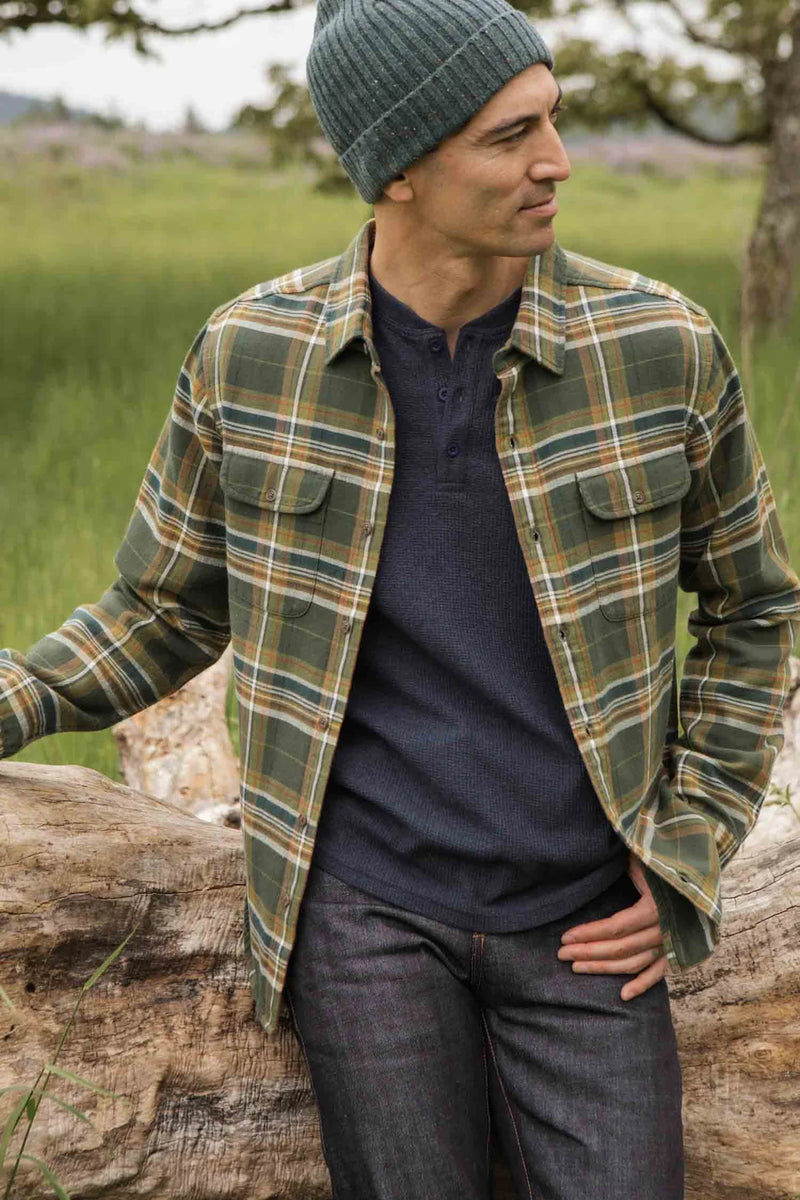 The Cole Slim Shirt - Green Mountain Plaid
