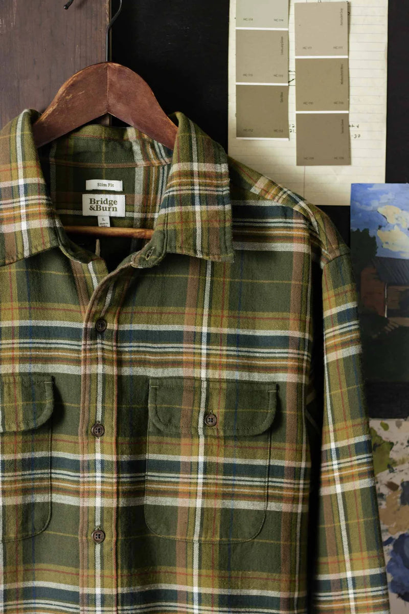 The Cole Slim Shirt - Green Mountain Plaid