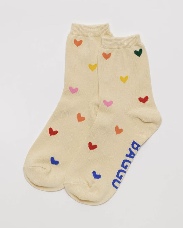 Hearts Crew Socks