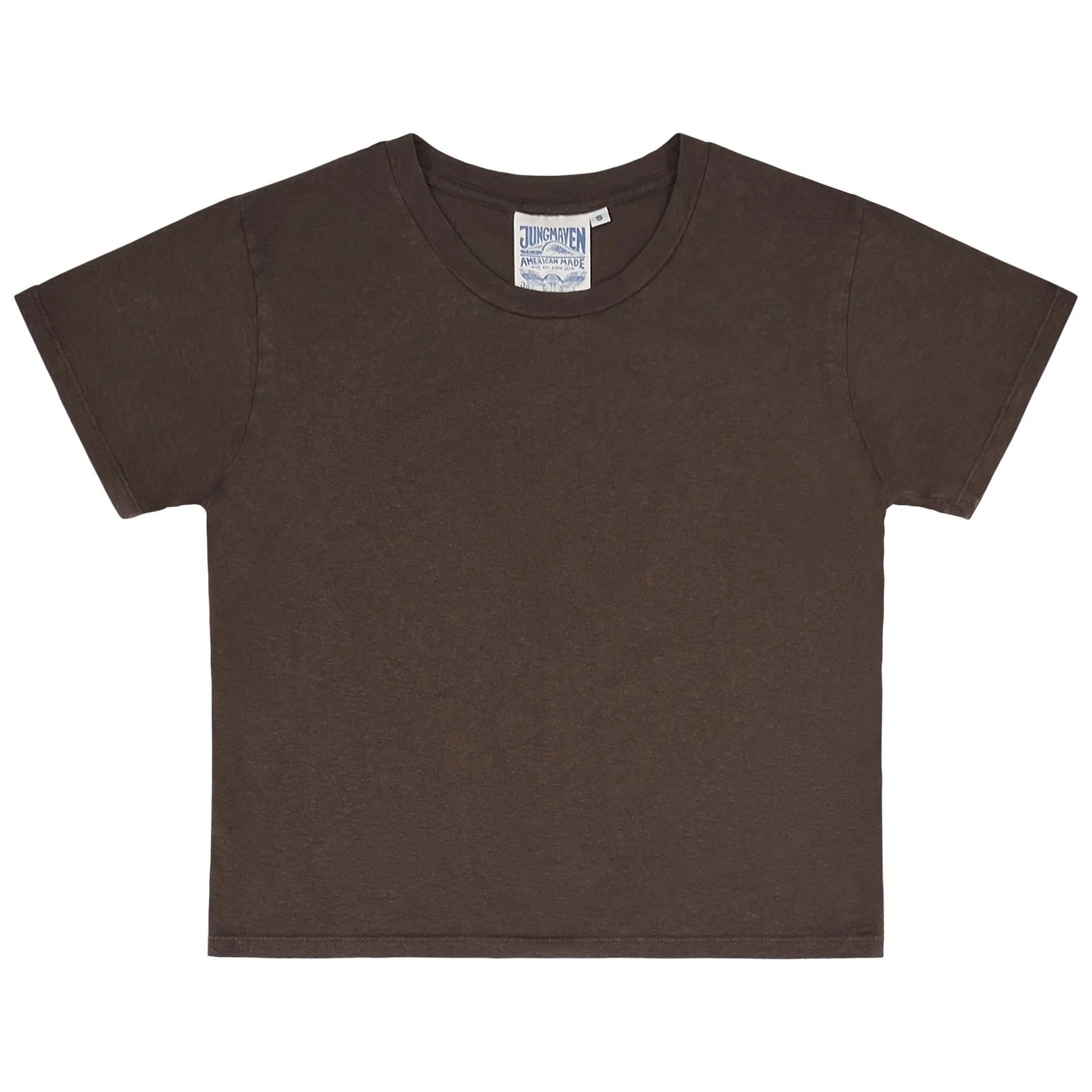 Jungmaven Cropped Ojai Tee - Coffee Bean – Foxglove Berkeley