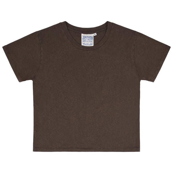 Jungmaven Cropped Ojai Tee - Coffee Bean – Foxglove Berkeley