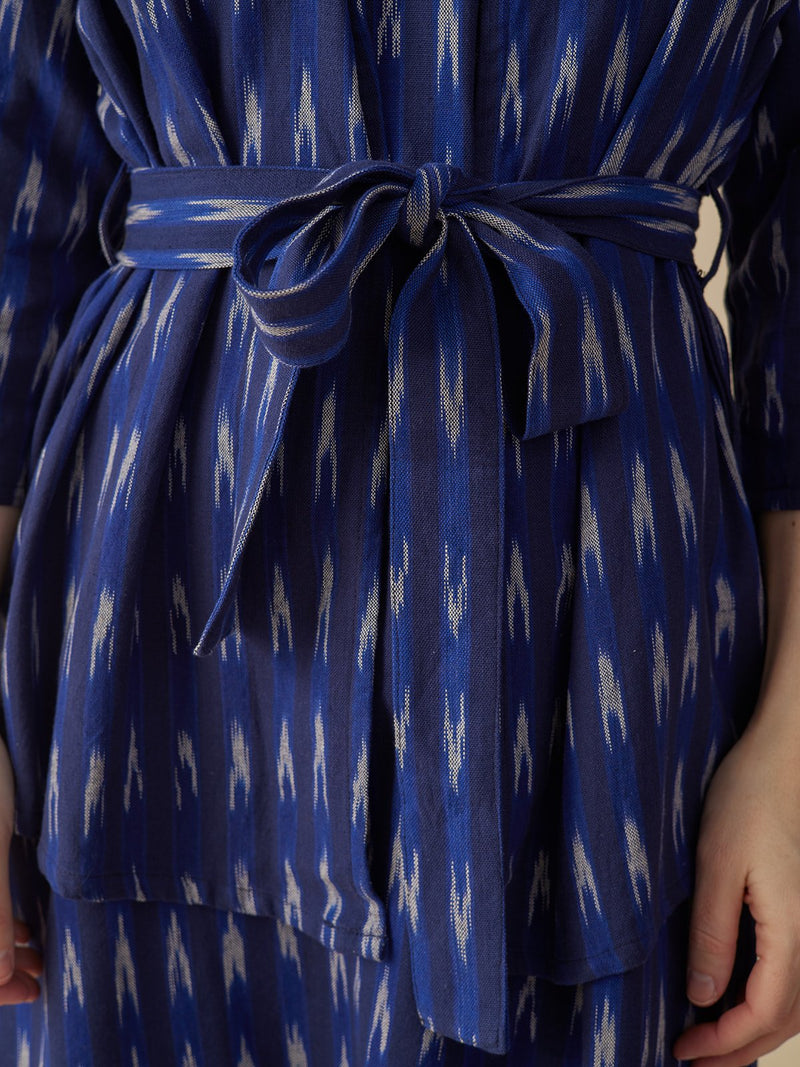 Crossroads Jacket - Sapphire Ikat