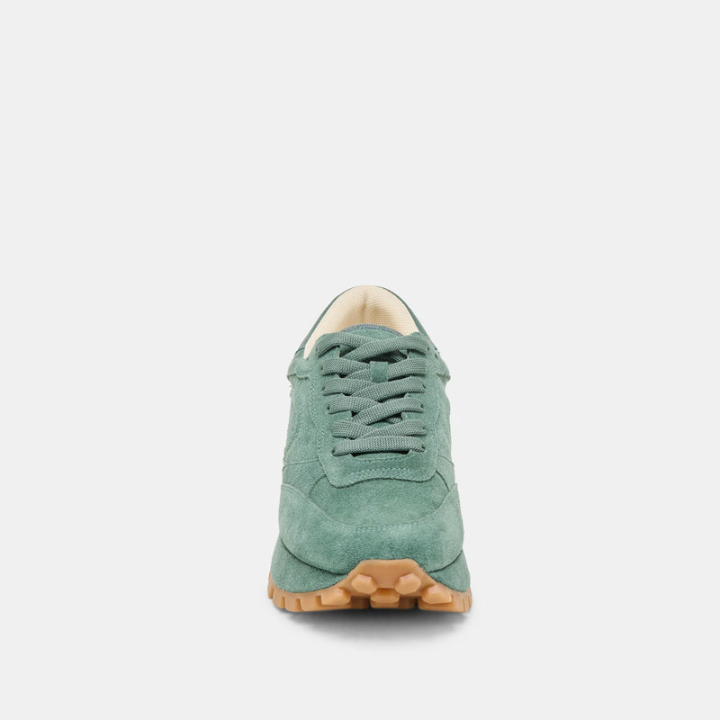 Tricia Sneakers - Dk Green Suede