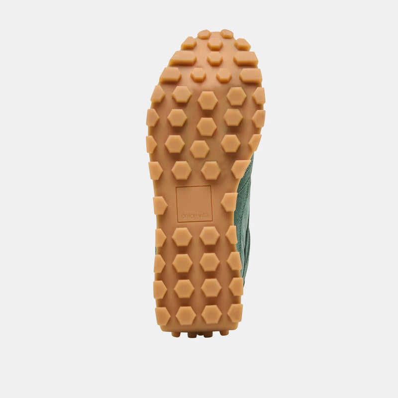 Tricia Sneakers - Dk Green Suede