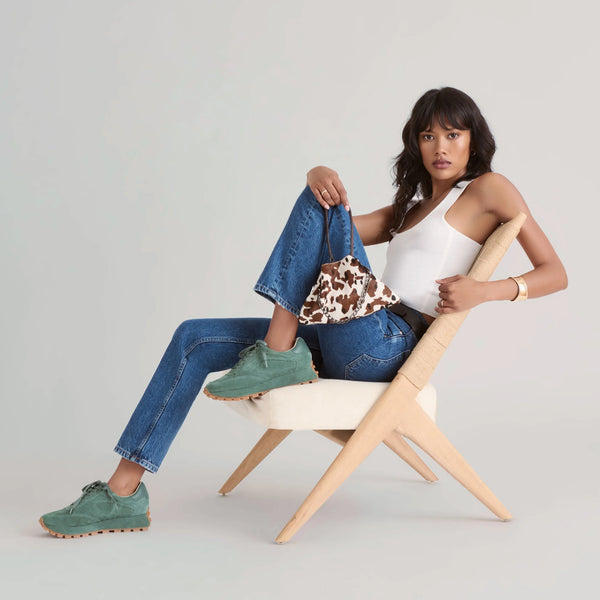 Tricia Sneakers - Dk Green Suede