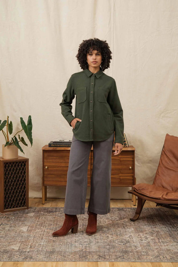 Dawson Overshirt - Dark Sage