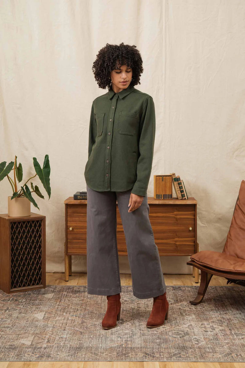 Dawson Overshirt - Dark Sage