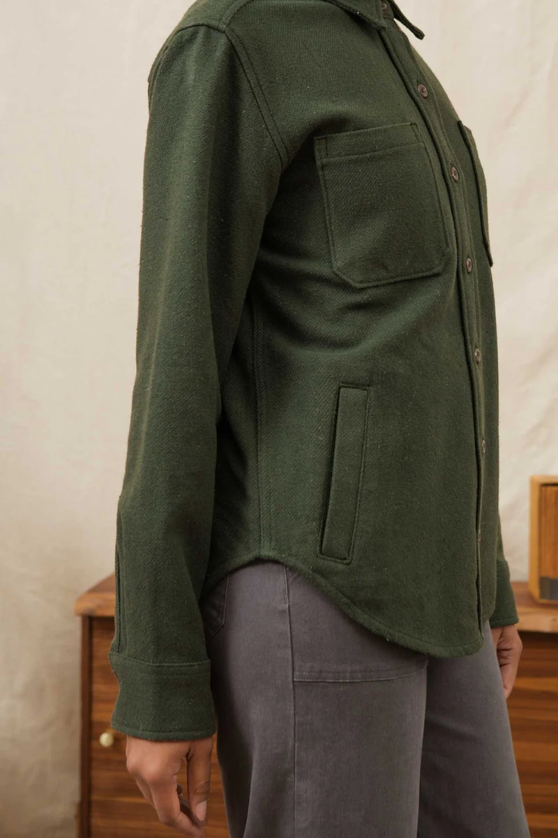 Dawson Overshirt - Dark Sage