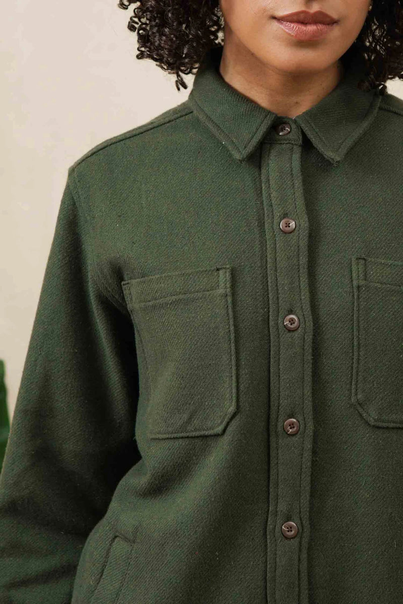 Dawson Overshirt - Dark Sage
