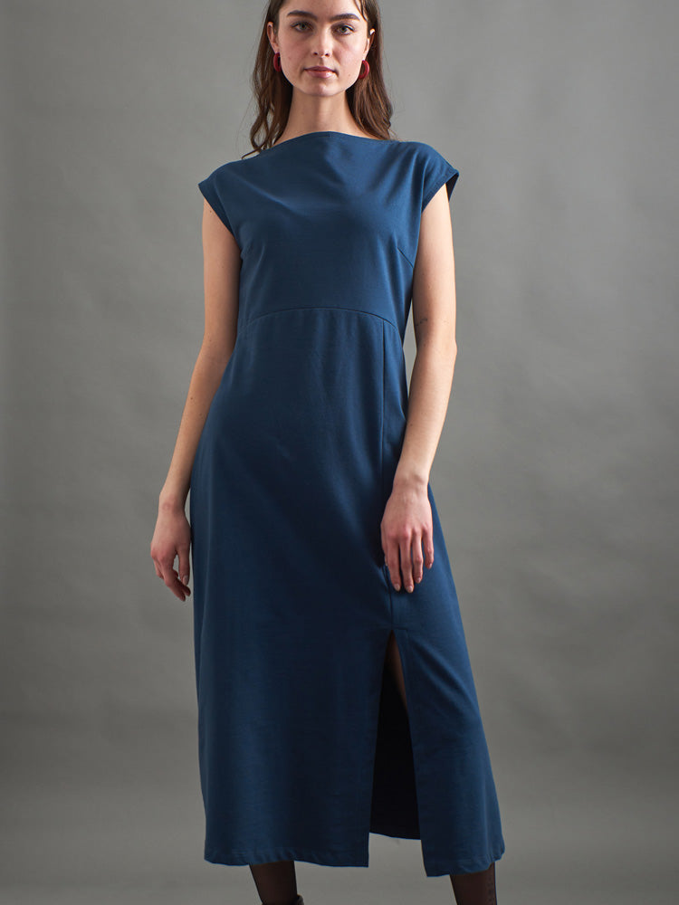 Elise Sheath - Loop Knit Blue