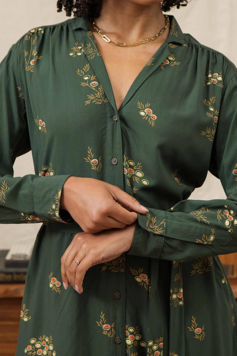 Emery Shirt Dress - Woodland Bloom