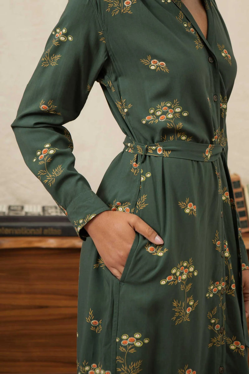 Emery Shirt Dress - Woodland Bloom