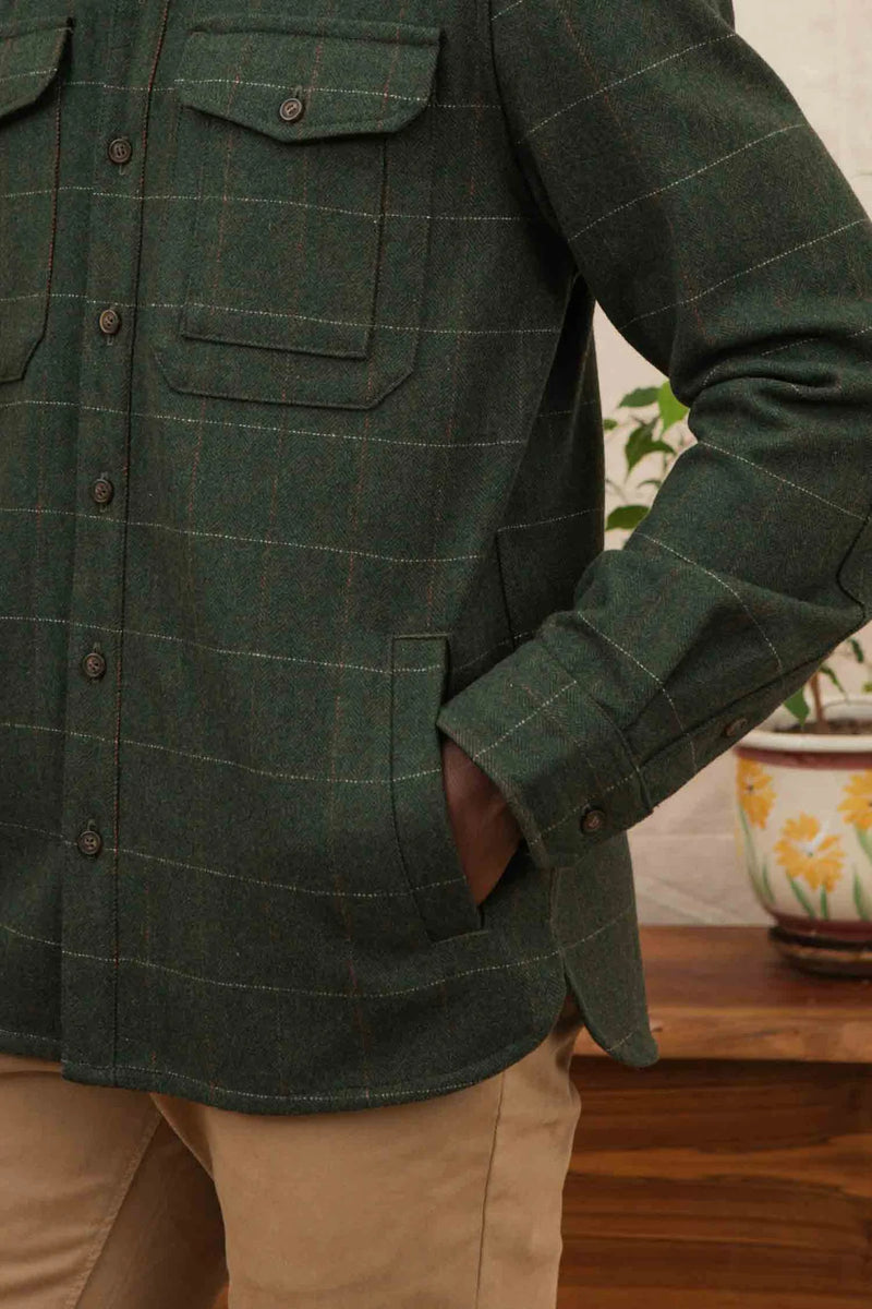 The Fielding Shirt Jacket - Cypress Windowpane