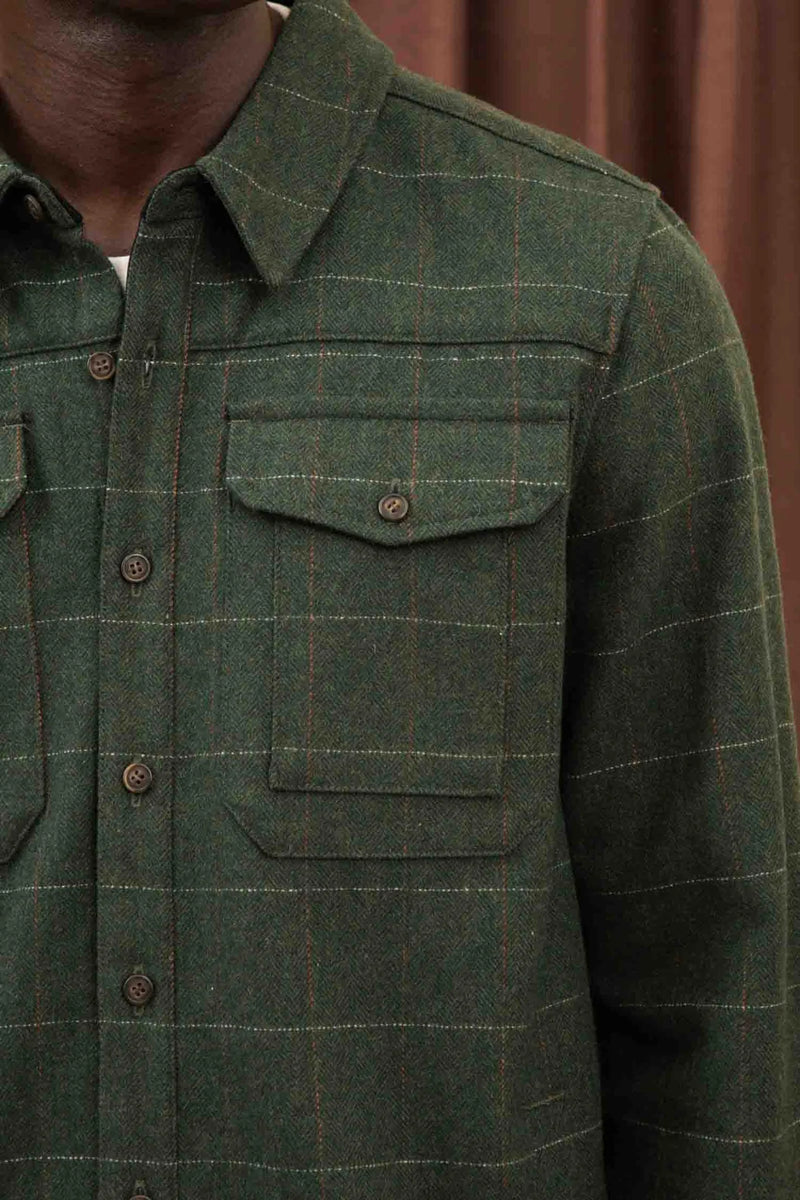 The Fielding Shirt Jacket - Cypress Windowpane