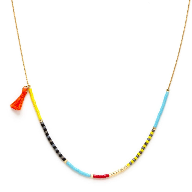 Fiesta Japanese Seed Bead Necklace