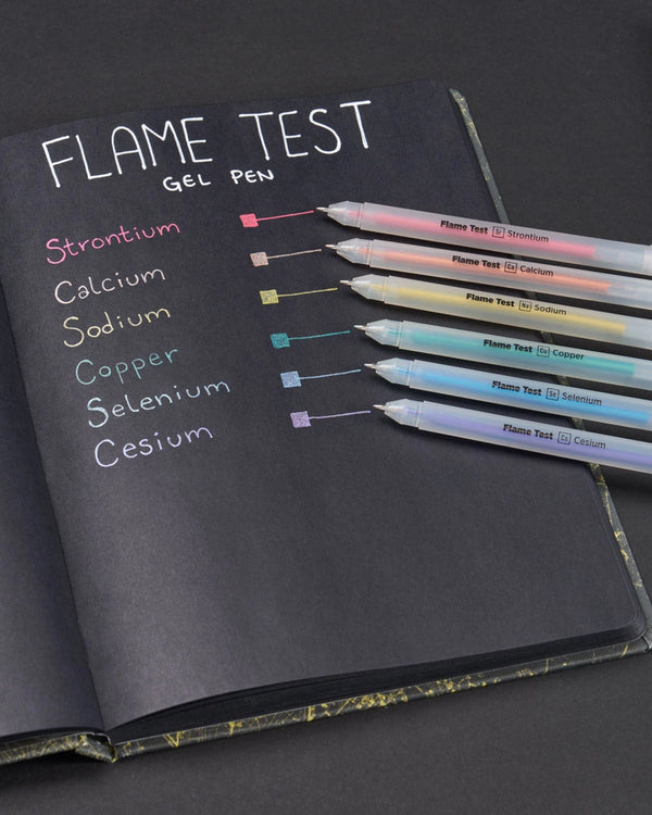Flame Test High-Opacity Metallic Gel Pens Pack of 6
