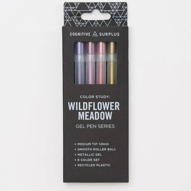 Wildflower Meadow Metallic Gel Pens Pack of 6