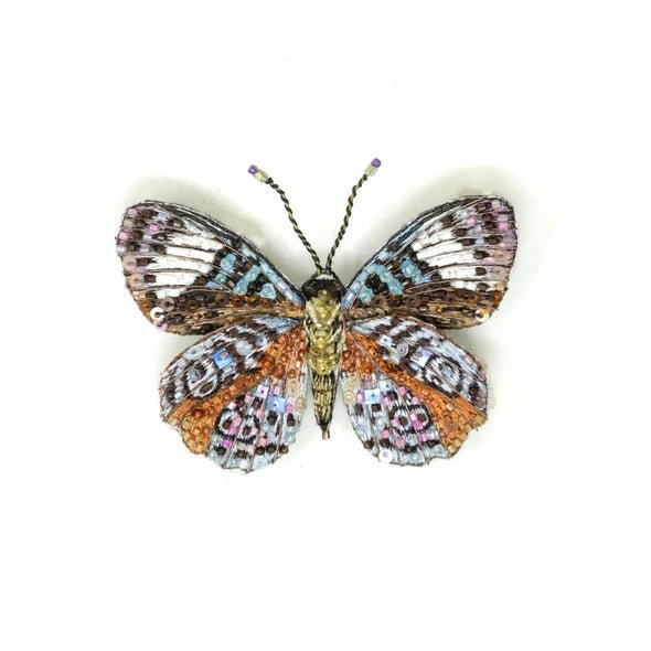 Glorious Purplewing Butterfly Brooch