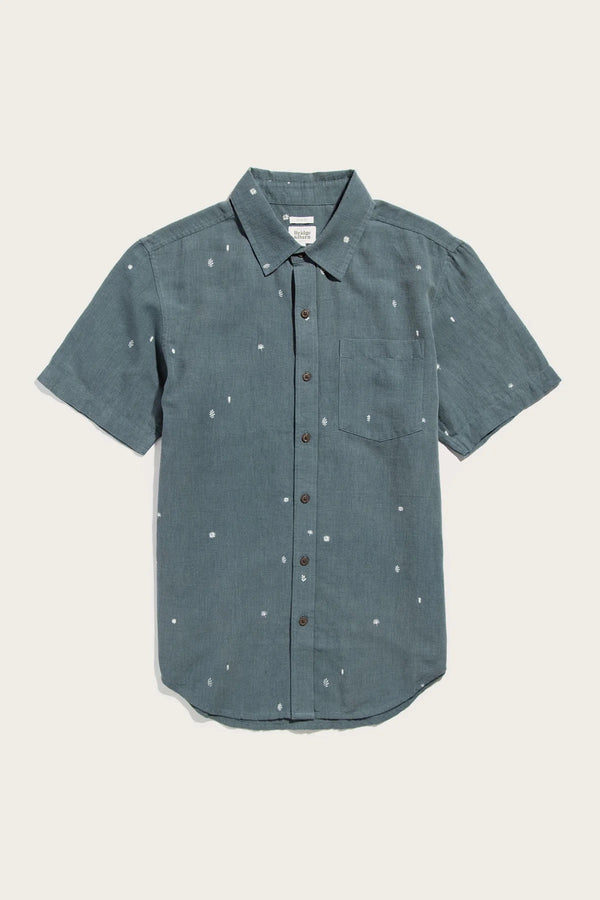 The Harbor Slim Shirt - Slate Mini Flora