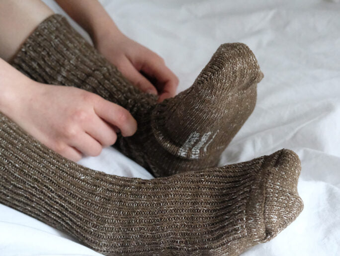 Hemp Cotton Ribbed Sock - Boston Brick