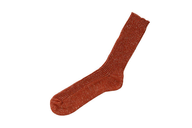 Hemp Cotton Ribbed Sock - Boston Brick