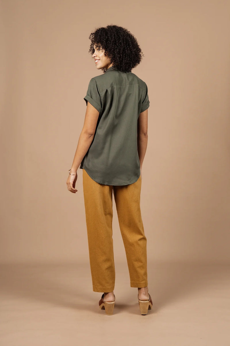 Innes Shirt in Dark Olive