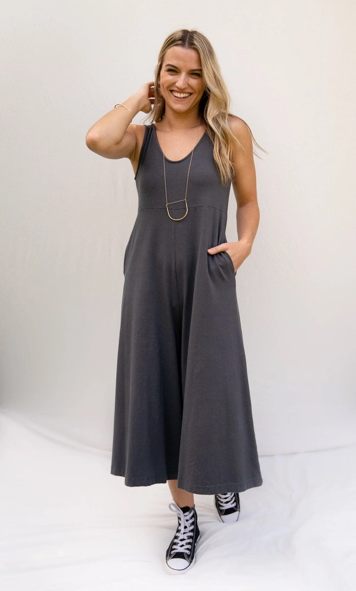 Lakeside Jumpsuit (Organic Cotton) - Zinc Grey