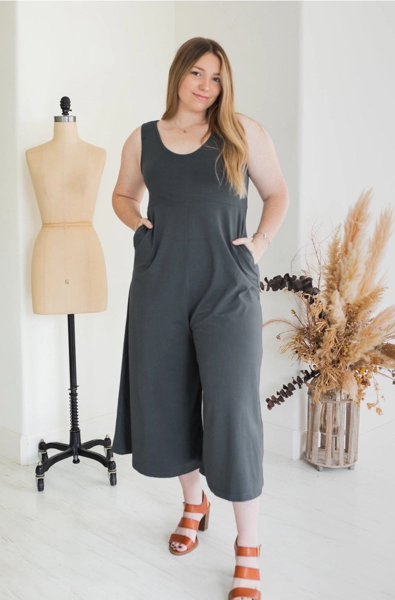 Lakeside Jumpsuit (Organic Cotton) - Zinc Grey