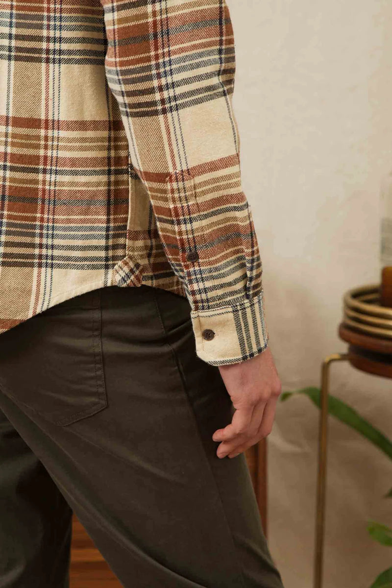 Larson Shirt - Latte Plaid
