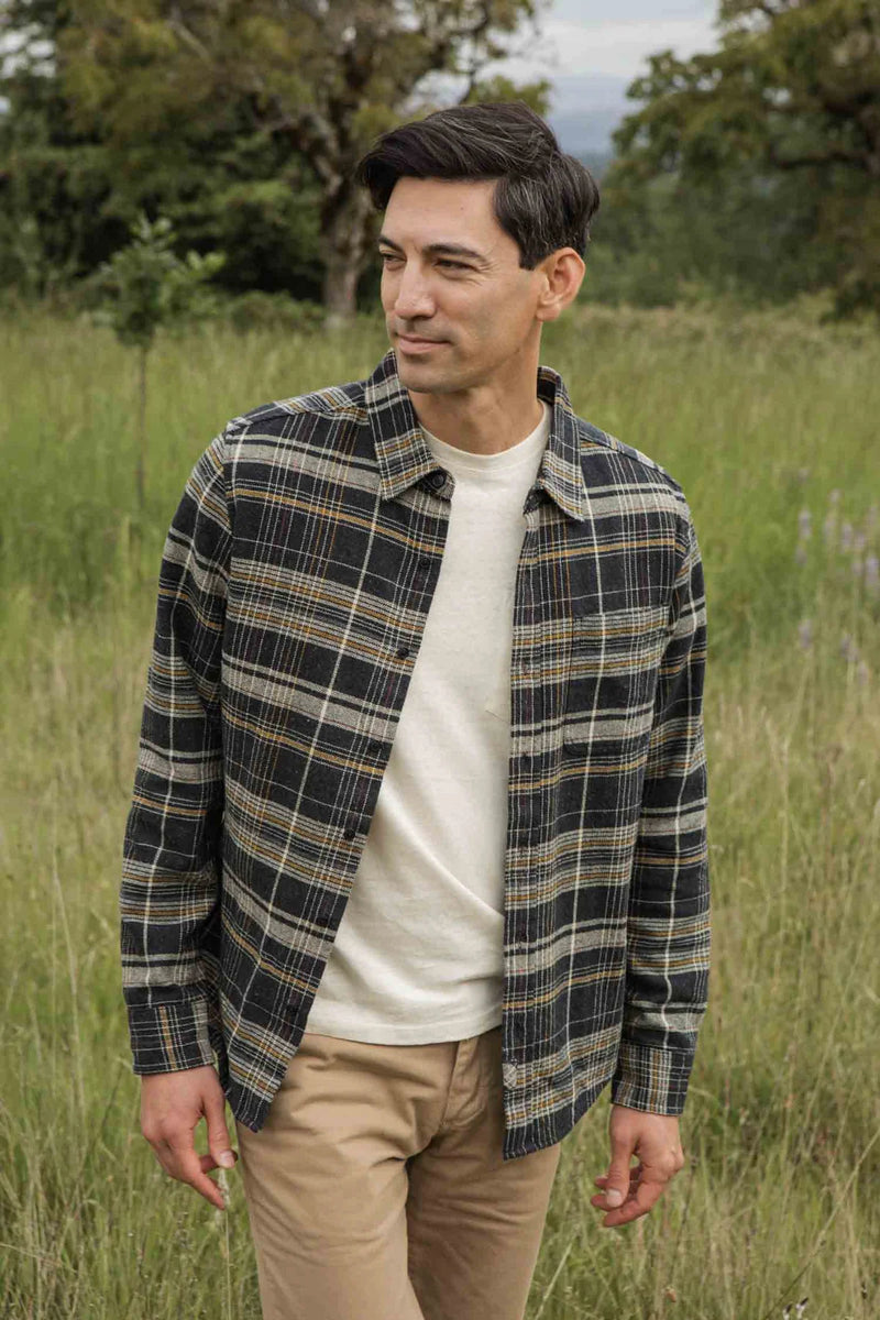 The Larson Shirt - Volcanic Plaid