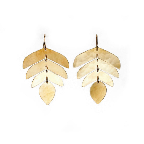 Leah Earring in Brass
