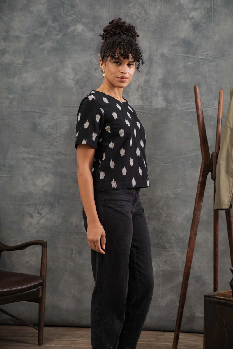 Leona Shirt - Eclipse Ikat