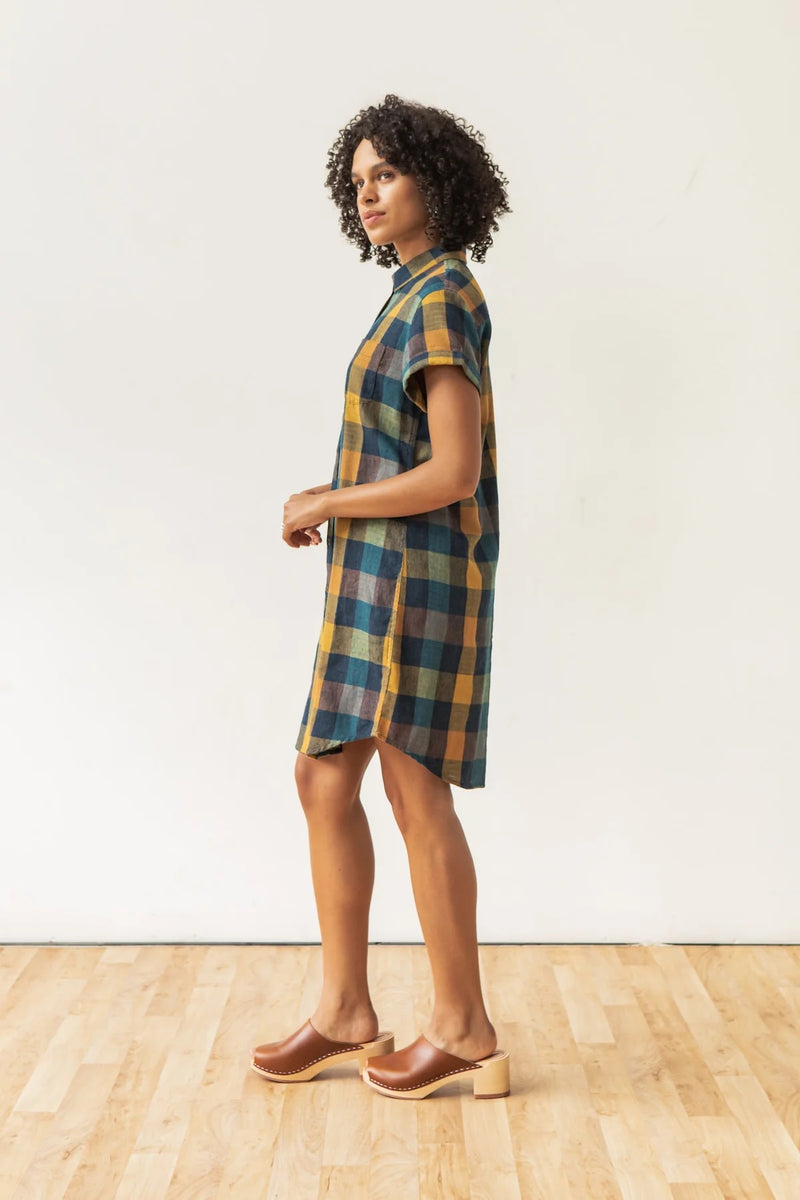 The Loren Shirt Dress - Moonbow Plaid