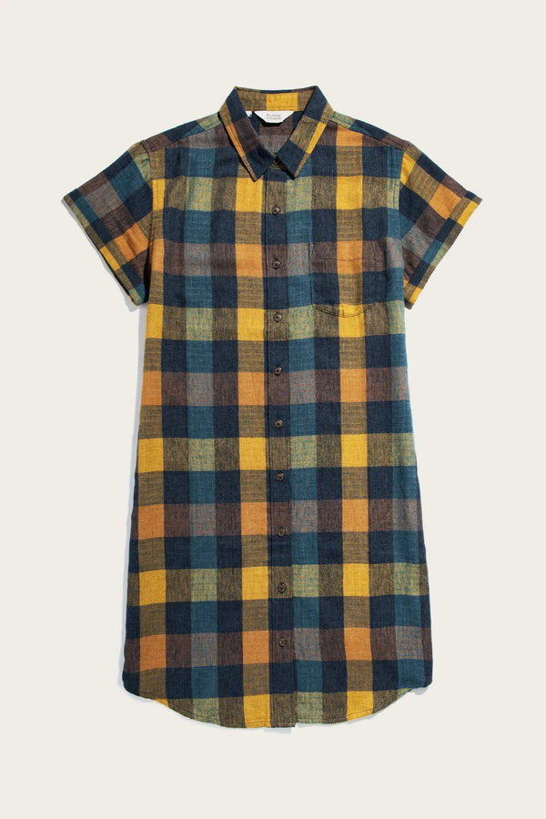 The Loren Shirt Dress - Moonbow Plaid