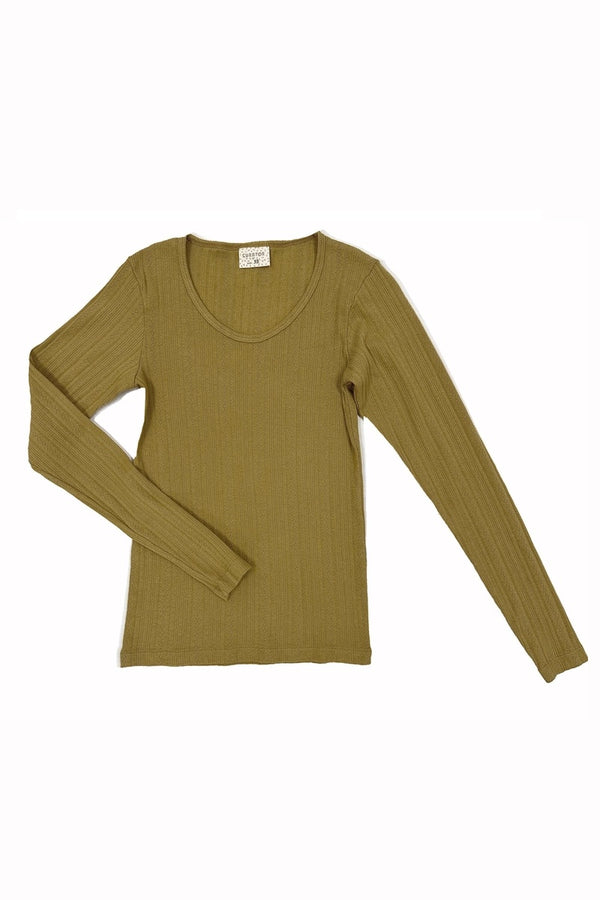 Maisie Long Sleeve Tee in Fennel