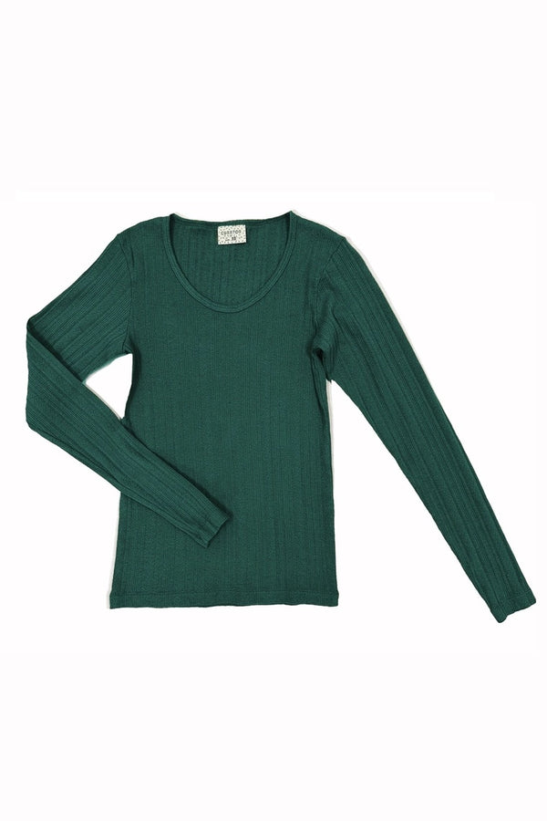 Maisie Long Sleeve Tee in Spruce